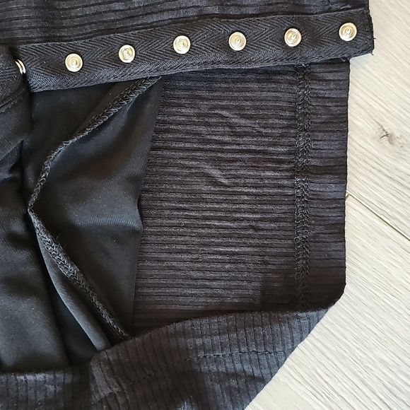 LucyLove Snap It Up Button Down Ribbed Bodycon Sleeveless Dress Small - Picture 10 of 15